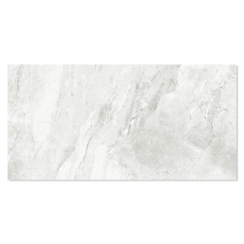 Marmor Klinker Tomelloso Ljusgrå Polerad 75x150 cm